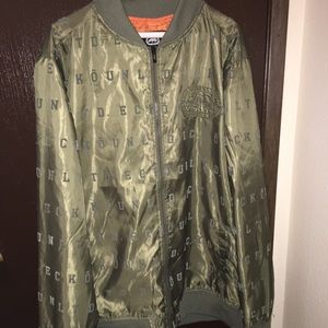 Ecko Unltd Olive Green Bomber Jacket